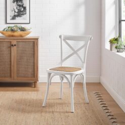 Gear Dining Side Chair in White