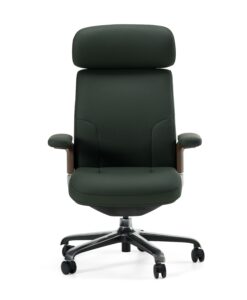 Johnson - Modern Green Leather Executive Office Chair